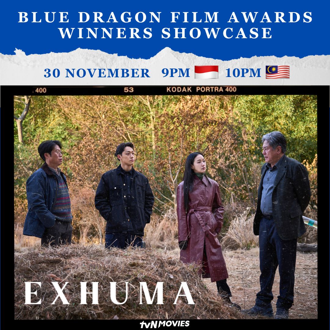 tvN_Movies's tweet photo. 🏆 Countdown to the 45th Blue Dragon Film Awards!
🎥 Relive its cinematic journey with Blue Dragon award-winning films on #tvNMovies every night at 9PM 🇮🇩 10PM 🇲🇾
27 Nov #TheBookOfFish
28 Nov #DecisionToLeave
29 Nov #TheMoon
30 Nov #Exhuma
#자산어보 #헤어질결심 #더문 #파묘 https://t.co/DBejYXzupL