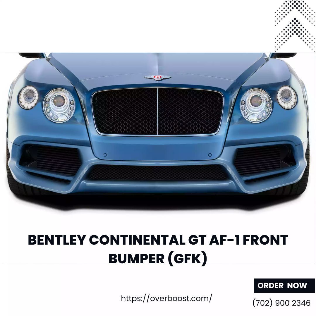OVERBOOSTcom's tweet photo. Upgrade your Bentley Continental GT (2012-2018) with the sleek and sporty AF-1 Rear Bumper! Crafted from durable GFK material, this design adds both style and performance to your ride. Transform your car into a true masterpiece. 💨✨

🌐 Available now at… https://t.co/gq3M2UOEA8 https://t.co/vTBs6qYsDP