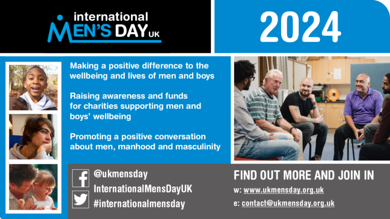 Happy <a href="/UKMensDay/">International Men's Day UK</a> everyone!🕺👍Ⓜ️ Let's celebrate all that’s good in men and boys and reflect on the positive differences they make in our schools and organisations, across the community, and within families. Good on you, lads! #internationalmensday

ukmensday.org.uk/2024-theme/
