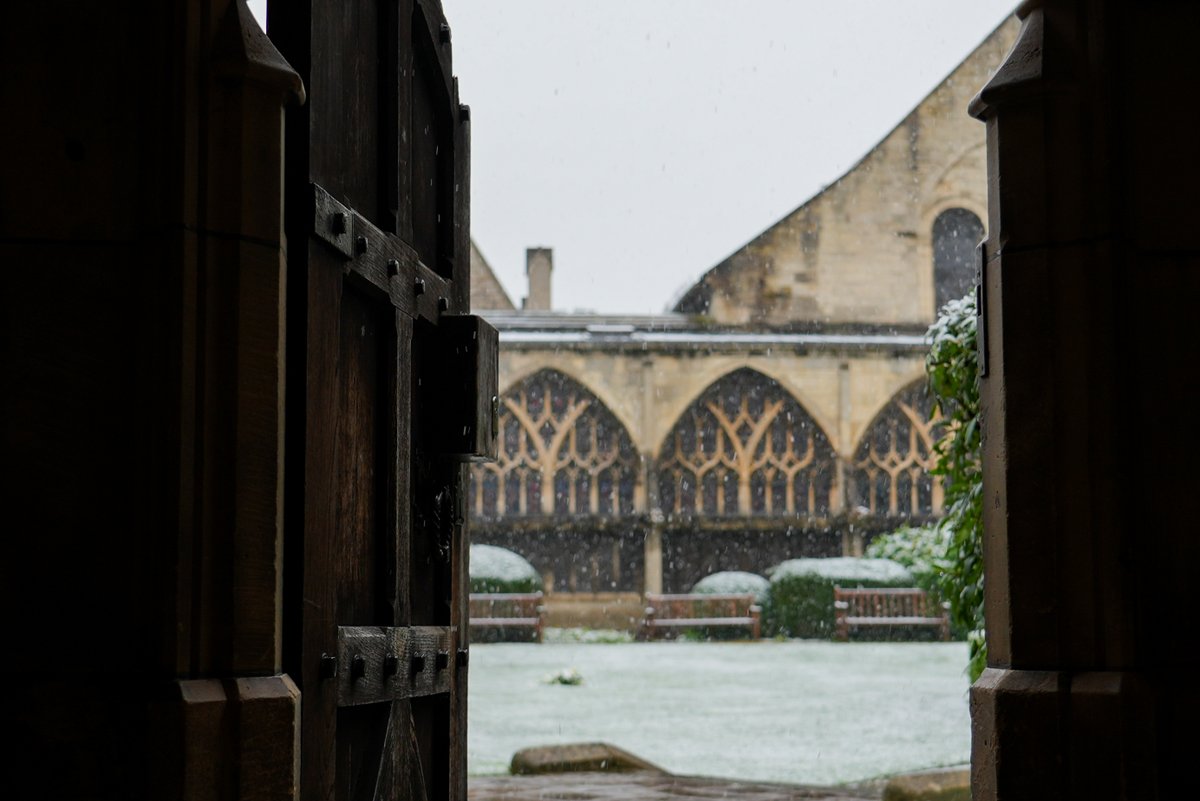 "Snow had fallen, snow on snow, in the bleak midwinter long ago..." 

Who else woke up to a sprinkle of snow?