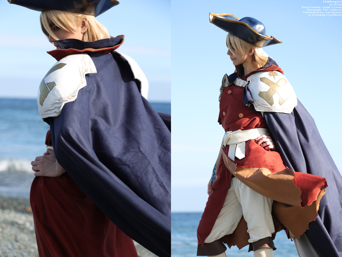 tkhrow's tweet photo. ▲コスプレ▲ Dr.STONE「Ambergris Ⅰ」 
七海龍水：里見さん（@33stm） https://t.co/oesOetqjdC