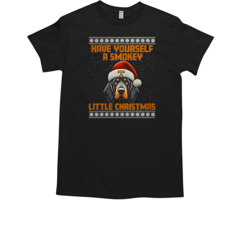 Tennessee Volunteers Have Yourself A Smokey Little Christmas Ugly T-Shirt 
t-shirtshoping.com/product/tennes…