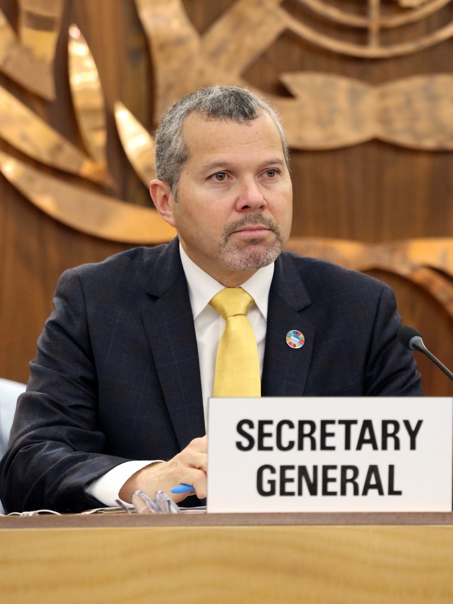 "It has already been a year without the release of the MV Galaxy Leader and its crew... I urge all parties to intensify efforts, to bring this deplorable situation to its rightful conclusion." <a href="/IMOSecGen/">Arsenio Dominguez</a> told IMO Council. 
Full speech here: tinyurl.com/4ssvrm6u
#RedSea