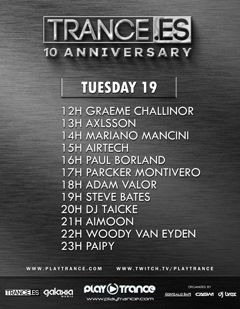 Line up de hoy, martes 19 de noviembre de 2024:
