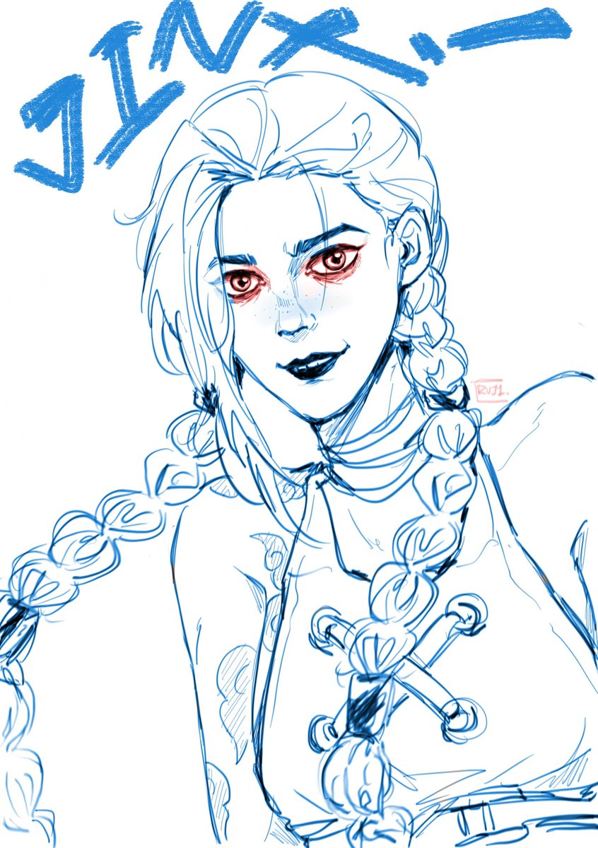 ruji_fm's tweet photo. 💙💙💙  #jinx #arcane #arcanefanart #arcanejinx https://t.co/39RtKS1vD4