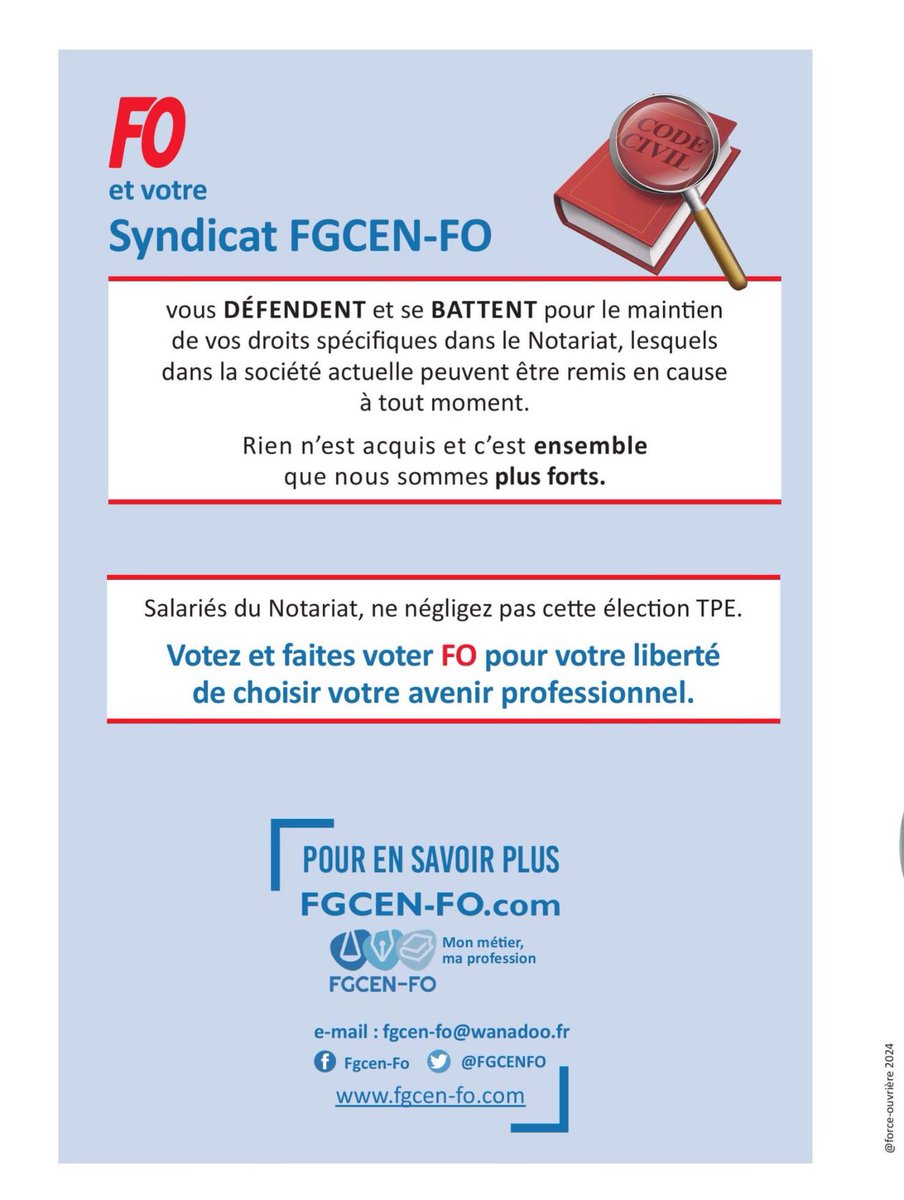 Elections TPE - Salariés du notariat, votez FO !
#FO #FECFO 
youtu.be/nzjz8_yC1LU?si… via <a href="/YouTube/">YouTube</a>
