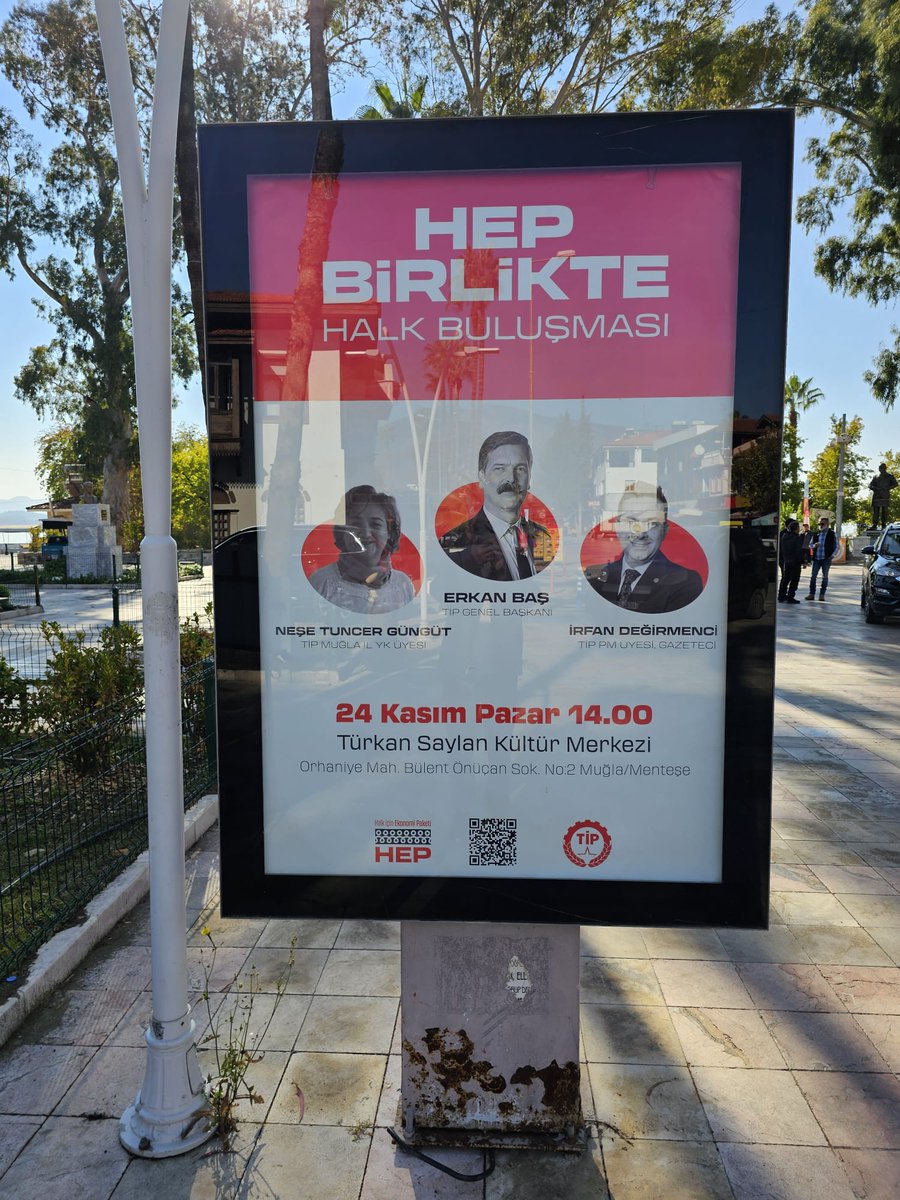 degirmencirfan's tweet photo. Bu pazar (24 Kasım) Muğla'da HEP BİRLİKTE Halk Buluşması'nda ekonomik krize çözüm önerimizi konuşmak üzere bir araya geleceğiz. 
Hepiniz davetlisiniz.
@erkbas da gelecek😌
@tipgenelmerkez https://t.co/MEW0CrM4an
