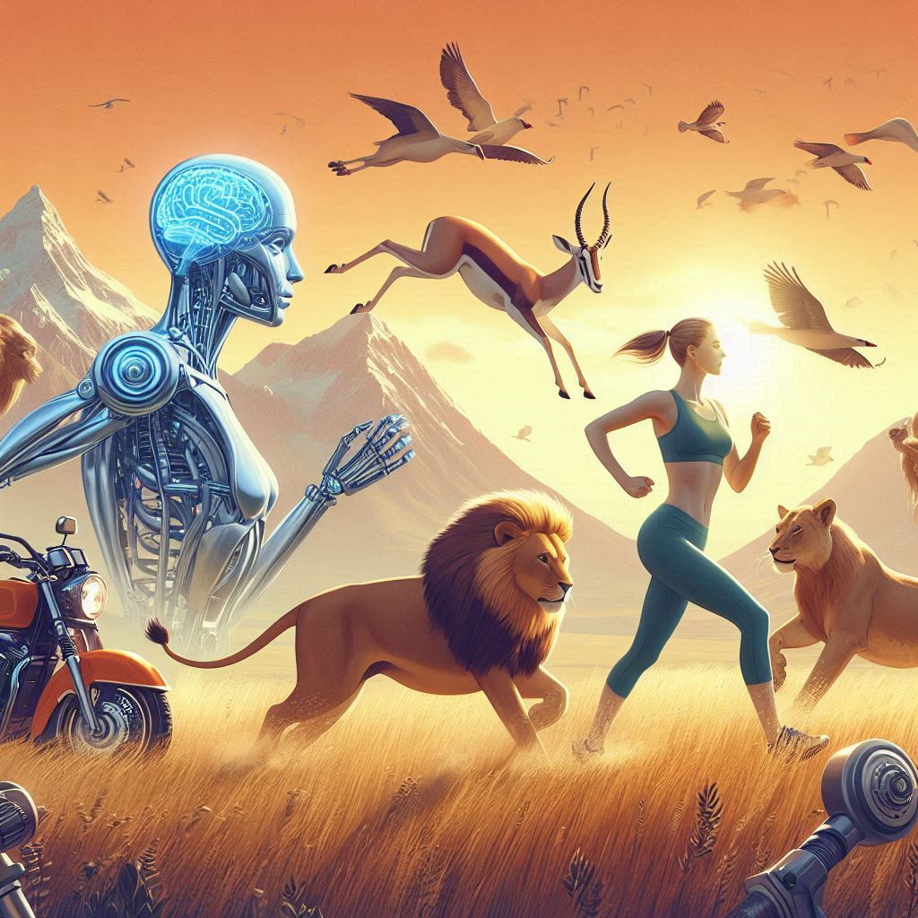 #TAIGranada nuestro cuerpo ya no está preparado para correr delante de los leones o las Gacelas, si ahora la Inteligencia tb se externaliza ... Las mutaciones de las futuras generaciones serán a....
¡Da que pensar!