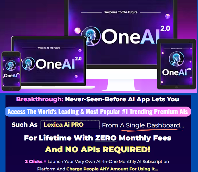 FarukHo82310132's tweet photo. OneAi 2.0 is a cloud-based software platform that brings together some of the world's leading AI apps into one easy-to-use dashboard.
Get Instant Access: https://t.co/2PiiEsVk7h
#OneAI2 #OneAI2Review #OneAI2fearures https://t.co/e1nN3pAZVU