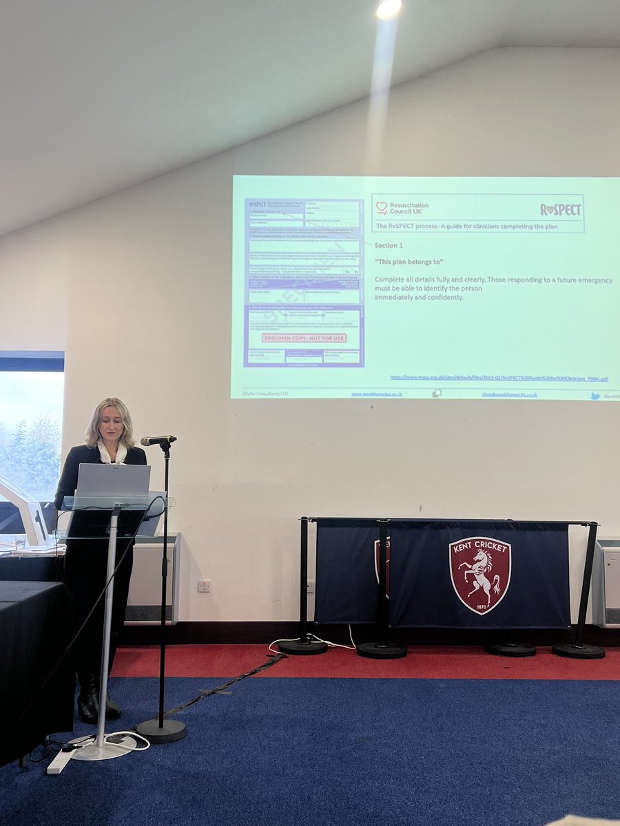 We are off to a great start this morning for EKHUFT  ‘Best Practice for ReSPECT implementation’ conference. <a href="/EKHUFT/">East Kent Hospitals</a>