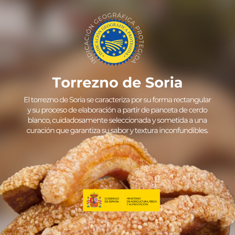 gobmapa's tweet photo. 🎉 La Unión Europea registra la nueva Indicación Geográfica Protegida “torrezno de Soria”

→ Con este reconocimiento, el torrezno de Soria aumenta su prestigio para su promoción y comercialización en mercados internacionales