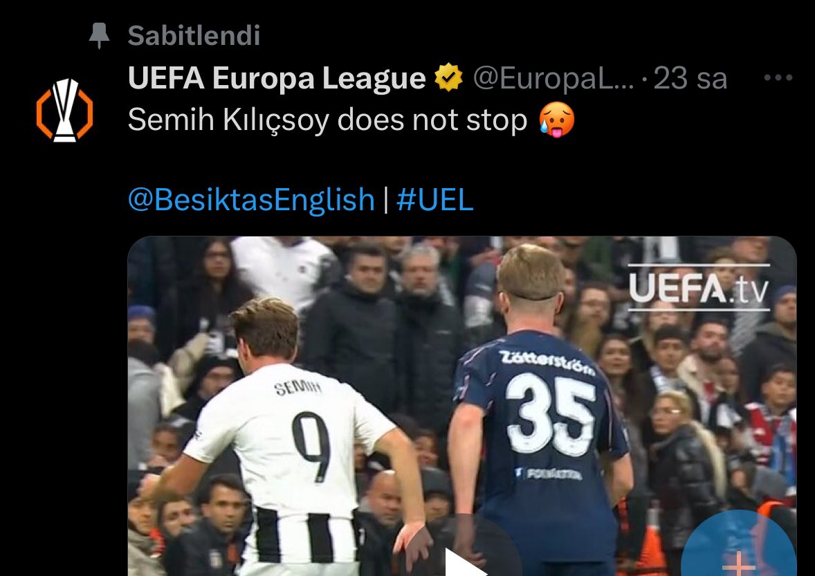 uefa resmi hesabın sabitindeki video. 

Bizim resmi hesap olarak ne yapıyor merak ediyorum biraz PR yapsanız güzel olmaz mı?