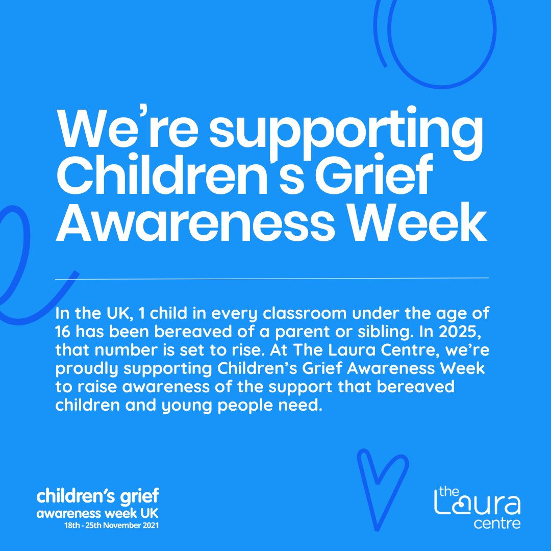 Since 1994, The Laura Centre has supported countless bereaved children and young people across the East Midlands.   

If you know a young person that needs support, turn to The Laura Centre. Call us on 0116 254 4341 or visit thelauracentre.org.uk 

#CGAW2024 #BuildingHope