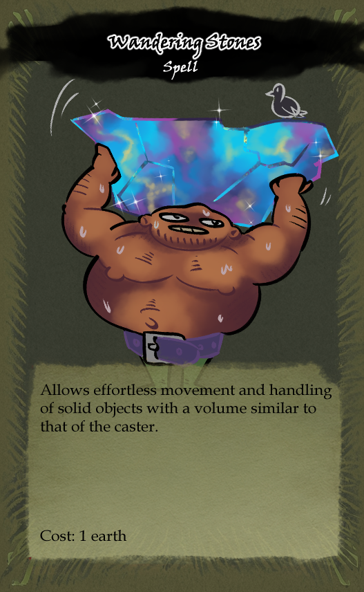 Pretty rock he's carrying