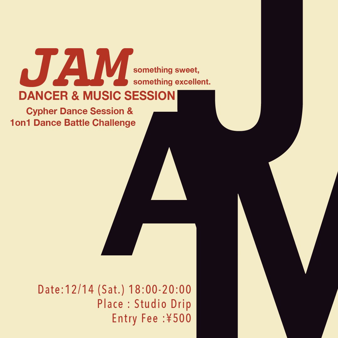 Jazzchachamaru's tweet photo. オープンセッション練習会のお知らせ！
12月14日(土)に開催

【JAM 】
オープンセッション会
・くるダンサーにできるだけ合わせて選曲
・ダンサーセッション、円になってソロダンスを互いに踊り合い、自己表現とコミニュケーションをしていきます。

参加費:500円
(志ある小中高校生無料) https://t.co/zwa1YxTZ7T