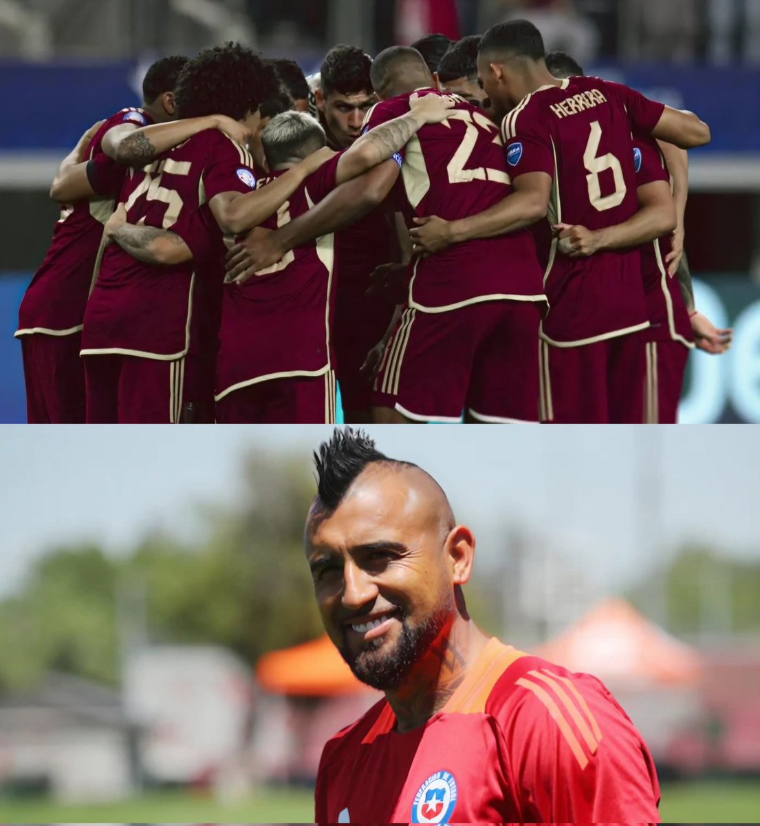 LA SENTENCIA DE ARTURO VIDAL, CAPITÁN DE LA ROJA:

"Lo más importante ahora son los 3 puntos contra Venezuela, esos sí que tienen que ser de nosotros como sea”.   (+Reporte) instagram.com/p/DCjaxPPOam0/…