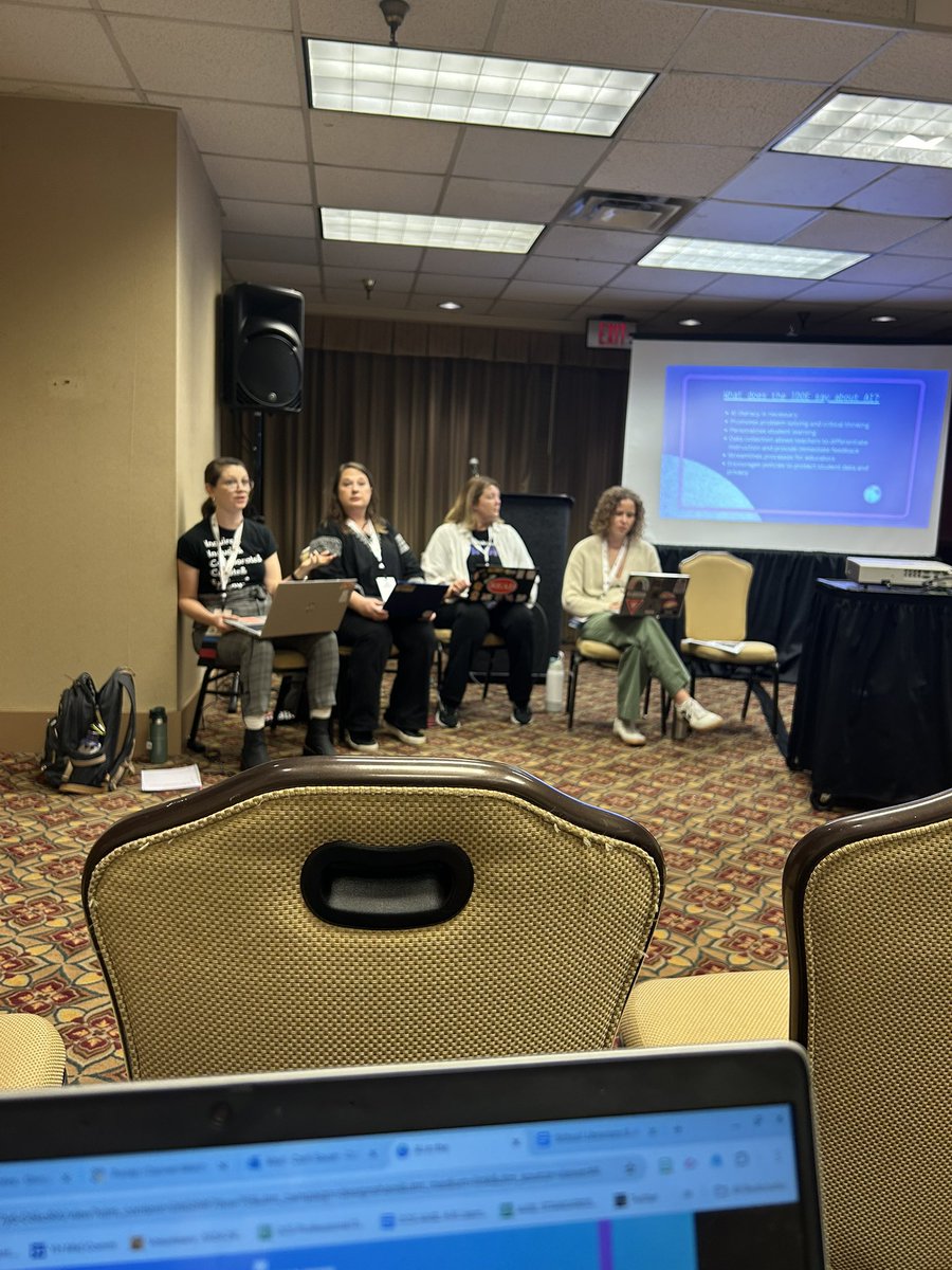 Coffee in hand to learn about generative AI from an amazing panel bright and early this morning. <a href="/ilfonline/">Indiana Library Federation</a> <a href="/AISLE_ILF/">AISLE</a> #ILFAnnualConference2024