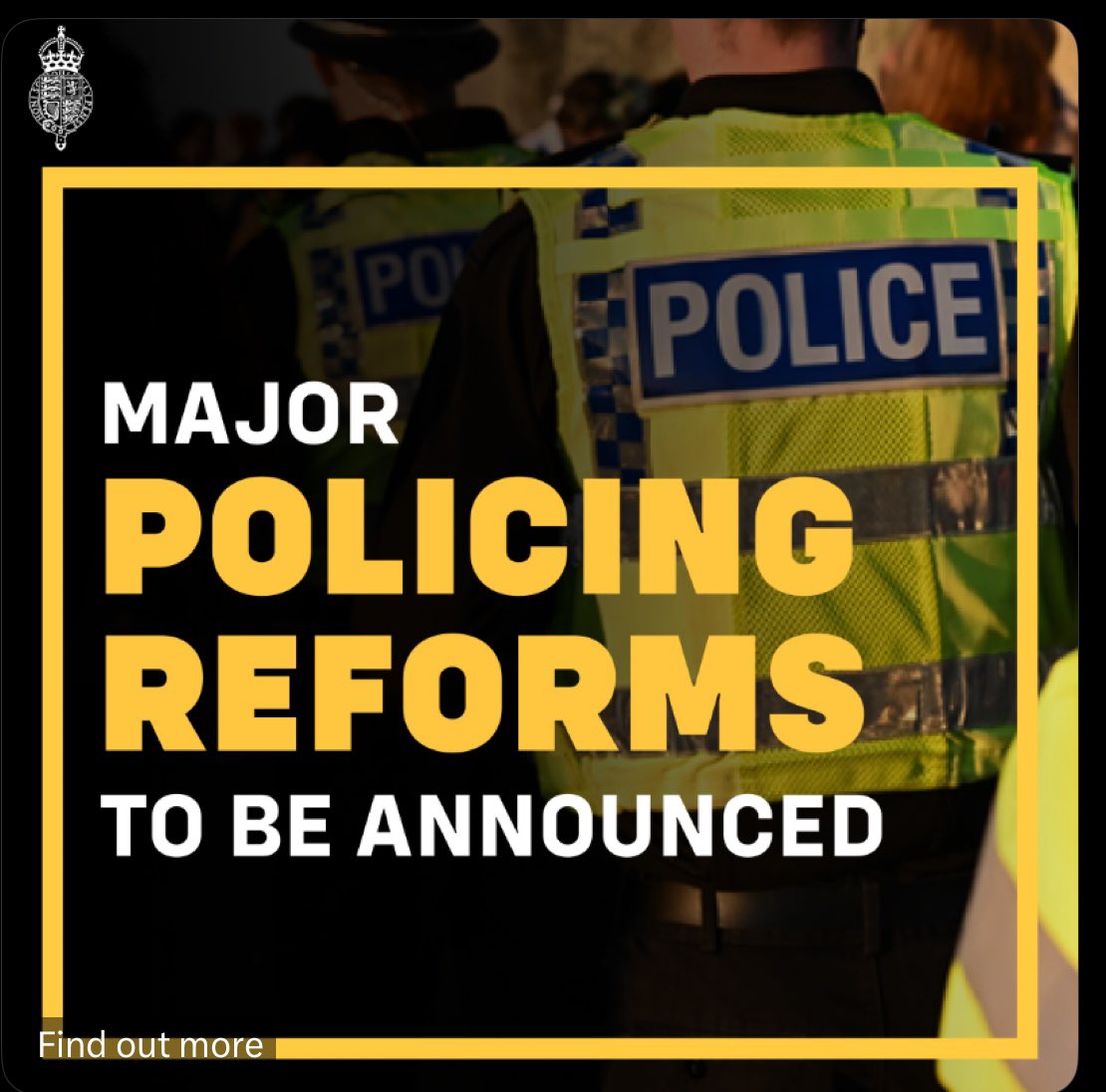Reforms appear to be a cosmetic exercise.

The major issues in policing include senior officers corruption, incompetence &amp; blame-avoidance by forces when things go wrong.

Add to that the aggressive swagger of the modern Plod &amp; you’ve a service with it’s reputation in the 💩