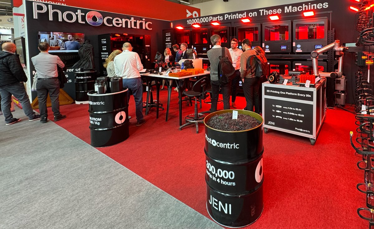 We're in hall 12.1 at booth C41 at @formnext_expo.

Come and meet JENI, our solution to automated manufacturing, capable of #3Dprinting up to 2 tonnes of parts per day!