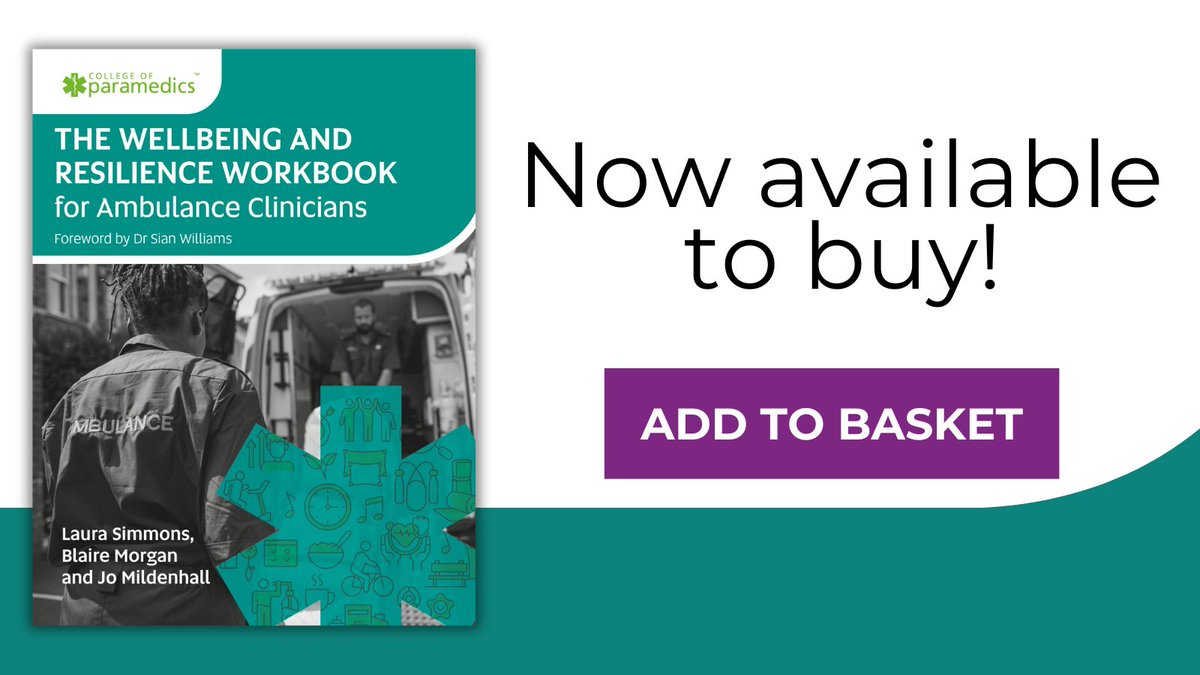 The Wellbeing and Resilience Workbook for Ambulance Clinicians is now available! This workbook offers 60+ interactive activities and tools to establish mindful habits and develop mental resilience.🚑

Get yours here: bit.ly/WellbeingResil…
<a href="/sianwilliams100/">Dr Sian Williams</a> <a href="/ParamedicsUK/">College of Paramedics</a>