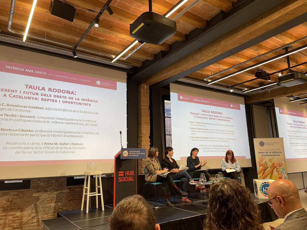 InfĂ nciaAdolescència (@instinfancia) on Twitter photo Avui som a la jornada de la <a href="/pincatinfancia/">PINCat - Plataforma dâInfĂ ncia de Catalunya</a> per conèixer lâactualitat dels #dretsinfants amb una taula de luxe <a href="/AidaC_Rodriguez/">Aida C. RodrĂguez</a> <a href="/mariatrusal/">Maria Truùó đ</a> <a href="/ana_novella/">Ana Novella</a> Garantir els drets dels infants no ĂŠs opcional, ĂŠs una llei dâobligat compliment. Molta feina per fer encara! Avui som a la jornada de la <a href="/pincatinfancia/">PINCat - Plataforma dâInfĂ ncia de Catalunya</a> per conèixer lâactualitat dels #dretsinfants amb una taula de luxe <a href="/AidaC_Rodriguez/">Aida C. RodrĂguez</a> <a href="/mariatrusal/">Maria Truùó đ</a> <a href="/ana_novella/">Ana Novella</a> Garantir els drets dels infants no ĂŠs opcional, ĂŠs una llei dâobligat compliment. Molta feina per fer encara!