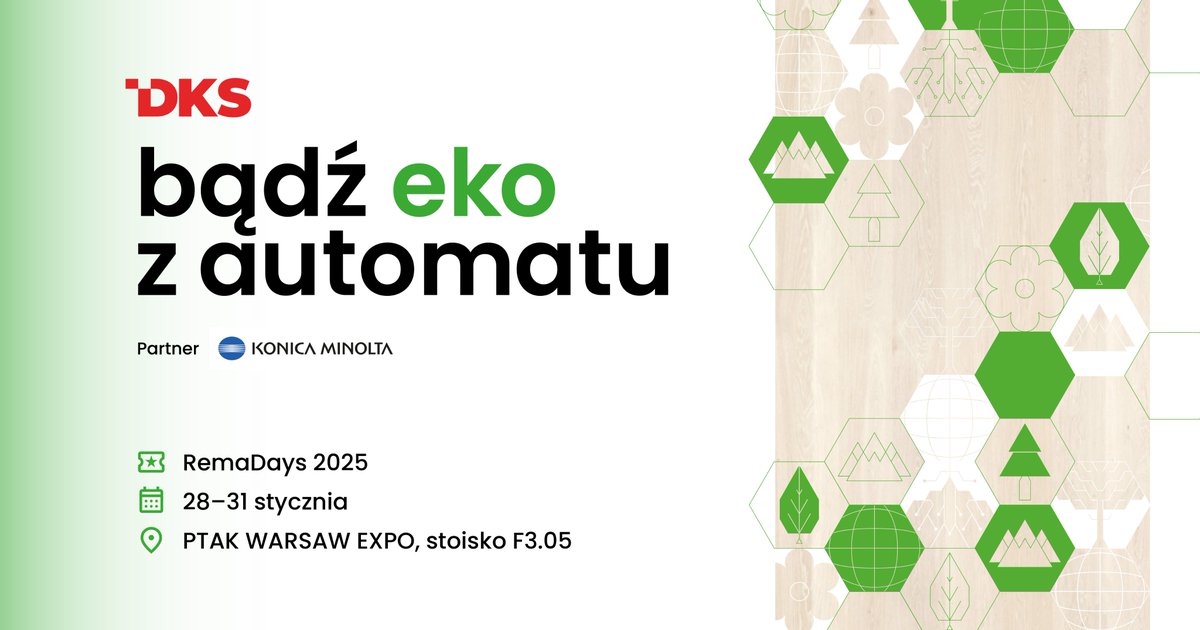 dks_pl's tweet photo. apraszamy na #RemaDays 2025! 🌟 28–31.01 w PTAK EXPO. Druk, automatyzacja, ekologia – odkryj innowacje! Rejestracja ➡️ Stoisko F3.05. #
więcej informacji na naszej stronie:
https://t.co/yfE011TtdQ https://t.co/9ofP8FGBHE