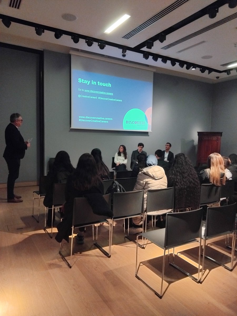 Black to the Future (@bttfspace) on Twitter photo Our Radical Youth Takeover Day at <a href="/ChristiesInc/">Christie's</a> in partnership with <a href="/CreativeCareer5/">Discover! Creative Careers</a> kicks off with a lovely panel talk on routes into Christie's. Our Radical Youth Takeover Day at <a href="/ChristiesInc/">Christie's</a> in partnership with <a href="/CreativeCareer5/">Discover! Creative Careers</a> kicks off with a lovely panel talk on routes into Christie's.