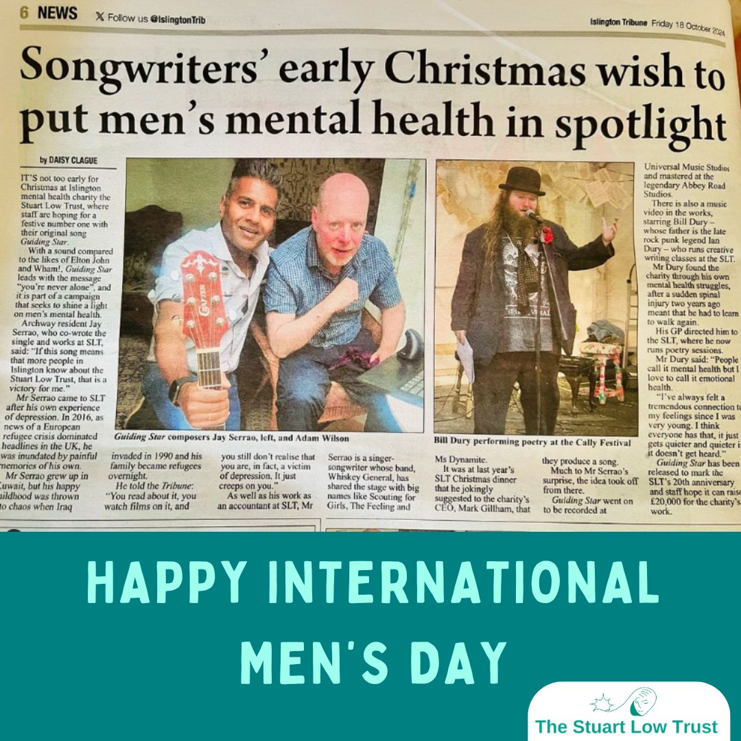 This international men's day we are launching a campaign during SLT's 20th anniversary year to highlight these issues and offer support to those who feel isolated.
@whiskeygeneralofficial

#Charity #MentalHealthMatters #YoureNeverAlone #guidingstar