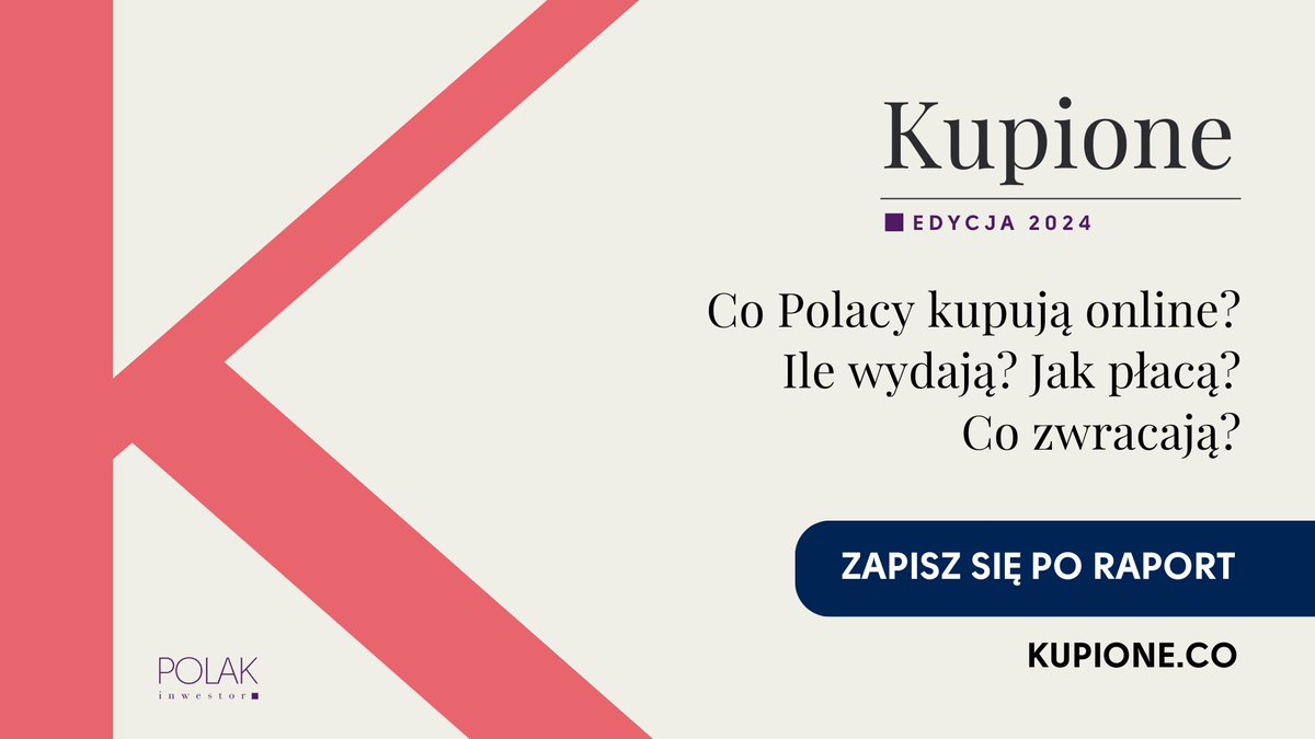 Co Polacy kupują online? Ile wydają, jak płacą? Najnowszy raport “Kupione 2024”!

1️⃣ Koszyk w makro skali 🇵🇱 - zakupy online Polaków i Polek na przestrzeni lat 2021 - 2024. 

2️⃣ Koszyk u panów i pań 🧑👩 - jak się mają zachowania zakupowe Polaków i Polek i czym się różnią.