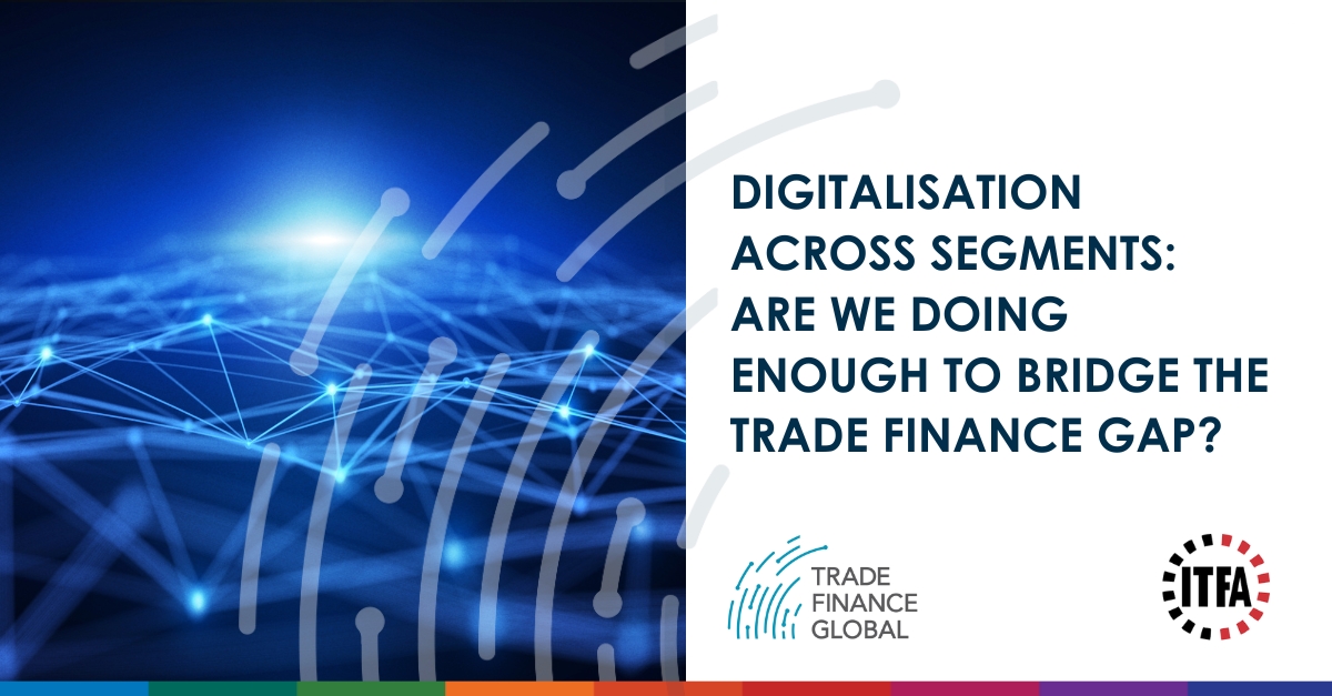 tradefinglobal's tweet image. 🌐 Digitalisation across segments: Are we doing enough to bridge the trade finance gap?

✍️ Read this article and download our TFG-@ITFAworldwide  whitepaper to learn more ➡ tradefinanceglobal.com/posts/digitali…

Download the whitepaper here:
tradefinanceglobal.com/editions/are-w…

#Digitalisation #SMEs