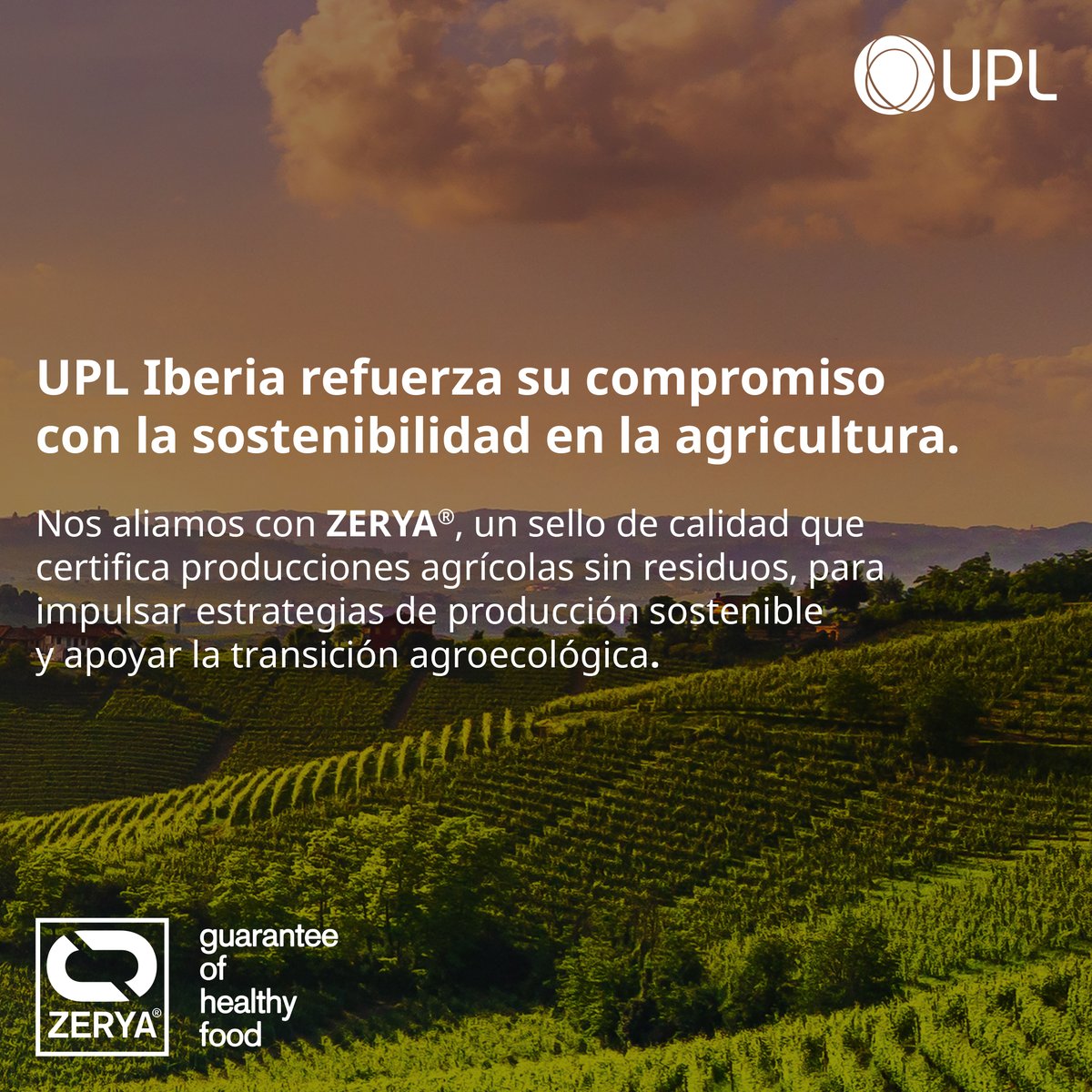 🌱 UPL Iberia y ZERYA se unen para impulsar la producción #agrícola sostenible con 11 soluciones de NPP  by UPL reconocidas, garantizando #alimentos sin residuos. 🌍 #Sostenibilidad #Agricultura #Agricultores #AgriculturaSostenible
#InnovaciónAgrícola #AlimentosSinResiduos