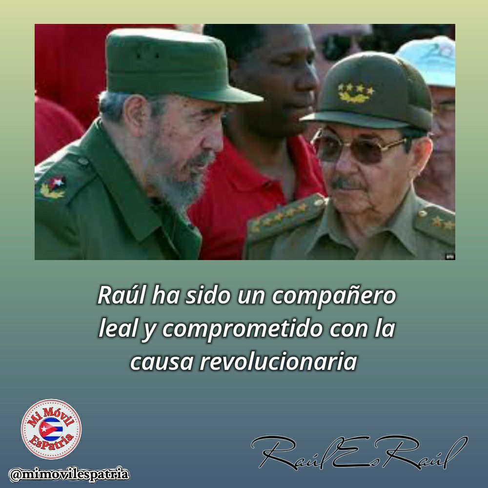 Seguirá con el pie en el estribo, listo para defender la Revolución que construyó junto a Fidel. #UnidosXCuba