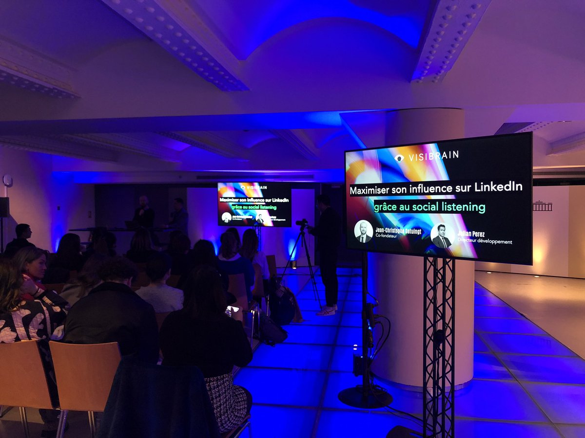 visibrainFR's tweet photo. Maximiser son influence sur LinkedIn grâce au Social Listening 🚀

C’est parti pour la conférence Visibrain, en direct du salon Followme, avec @wullon et @JulianPerez75 ! https://t.co/Srjcjo4Dqe