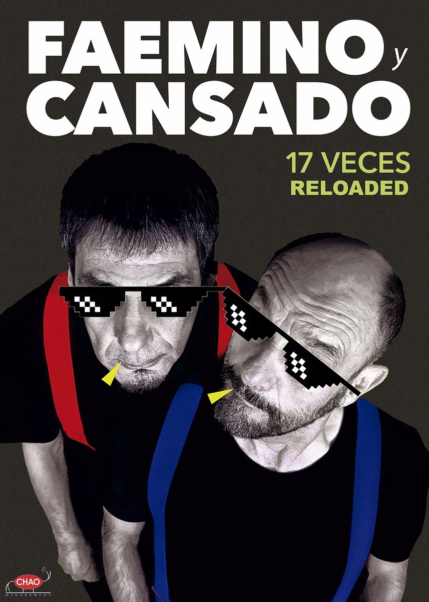 😎Los reyes del humor Faemino y Cansado vuelven a Moralzarzal a presentar su espectáculo "17 veces reloaled".
 Teatro Municipal de Moralzarzal, 17 de enero a las 20:30 h
🎟️tickescena.com/Evento.aspx?id…
#FaeminoyCansado  #humor #risas #Moralzarzal #Madrid