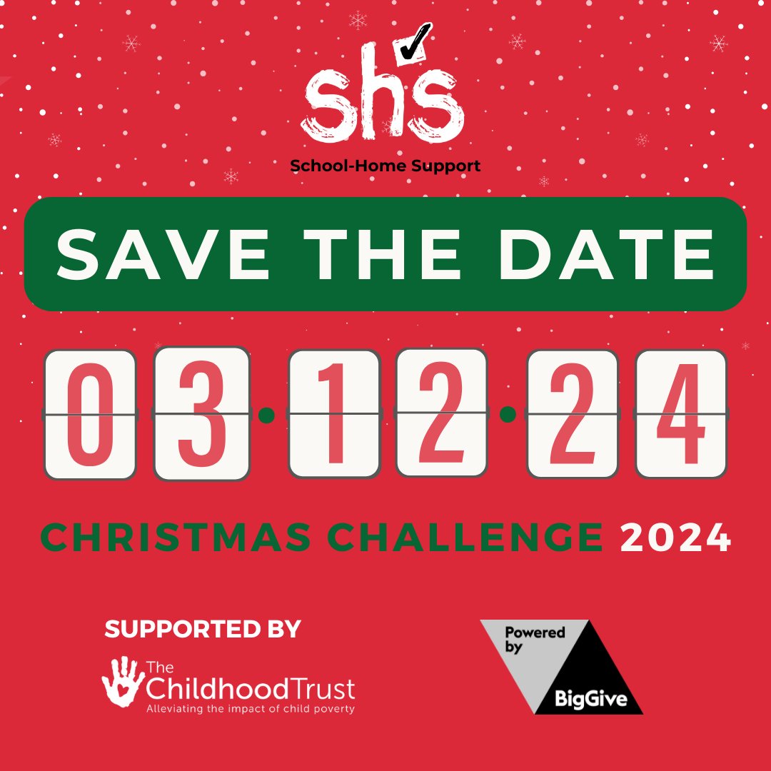 ⏰👋 Save the date: our Big Give Christmas Challenge is just two weeks away! Between 3 and 10 December only, your donation will make TWICE the impact. So, save the date and keep a lookout for more coming soon!

#ChristmasChallenge #BigGive2024 #SavetheDate