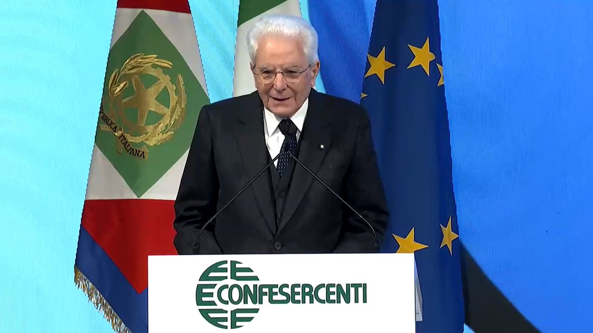 Il Presidente della Repubblica Sergio Mattarella alle #imprese: La Repubblica vi è grata per il vostro impegno e per il lavoro dispiegato durante la vostra vita
#Confesercenti2024