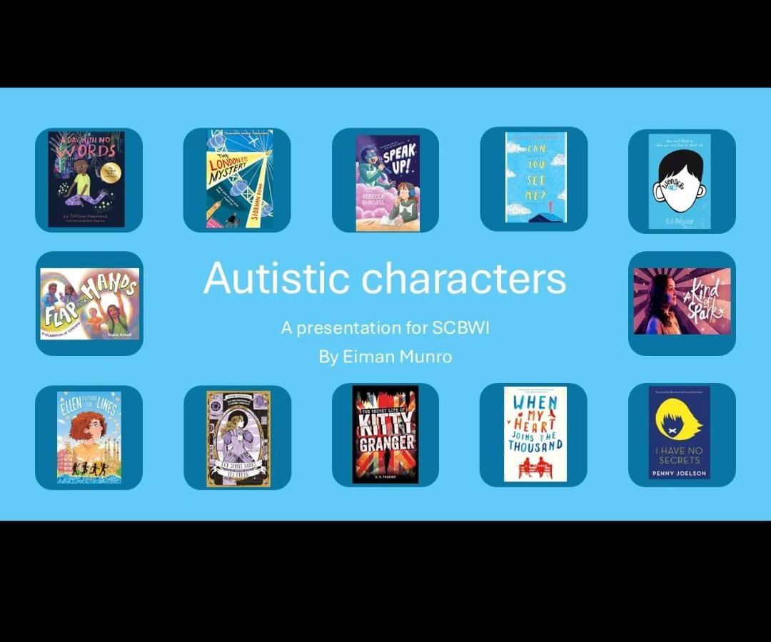 Yesterday I was doing a little research on autistic characters in children's stories for a presentation for <a href="/SCBWI_BI/">SCBWI British Isles</a>  next year.

I have a small budget to explore this further from the Arts Council so any children's book suggestions please leave here. 
Cc: <a href="/ZeenaGos/">Zeena Gos</a>