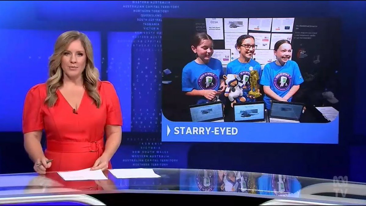 Thanks to ABC TV for covering the Andy Thomas Space Foundation's Kids in Space national finals yesterday supported by the Australian Space Agency and delivered by Makers Empire.  youtu.be/lTkyaZlXo58