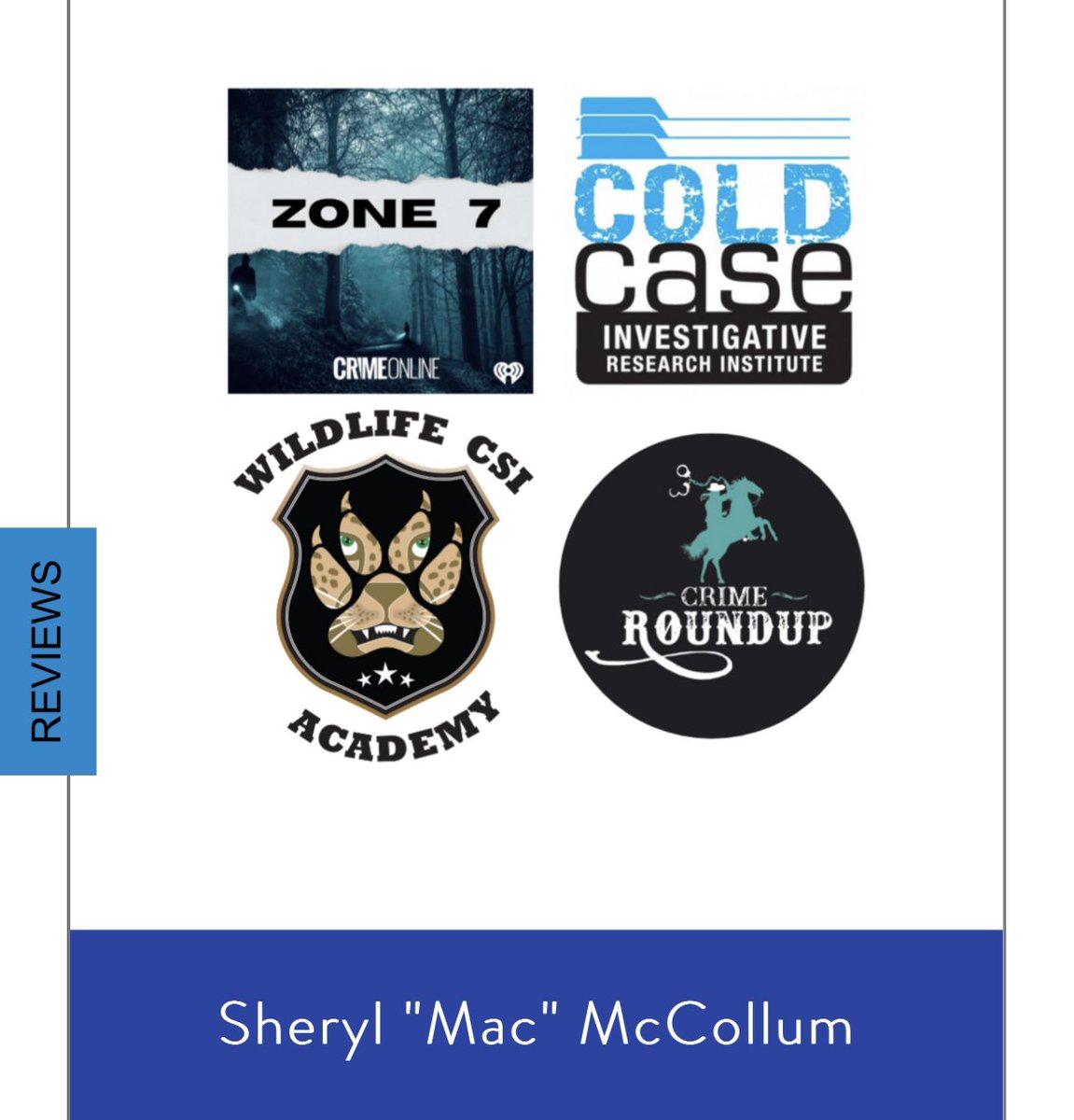 Doing a little Christmas Shopping for your True Crime Fan? Checkout Zone 7, Cold Case Institute, Wildlife CSi Academy, and the Crime Round Up with Nancy Grace! jusaskjan.com/sherylmccollum