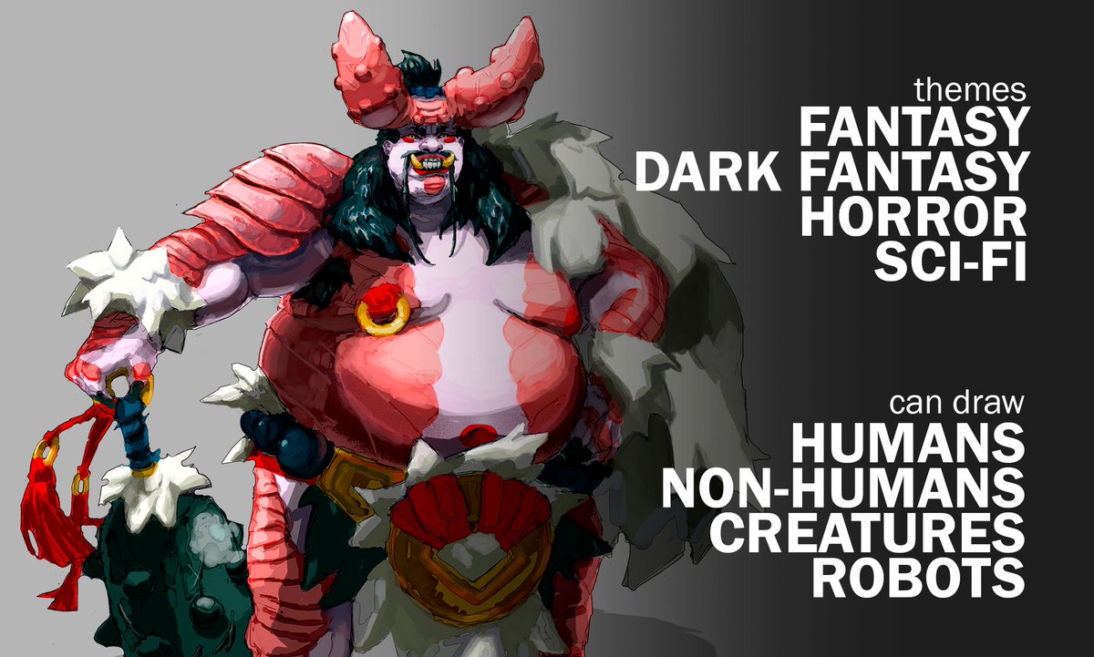 PabloRiveraArt's tweet photo. COMMISSIONS ARE OPEN!⚔️
Send me a DM and I give you all the info. https://t.co/FSpBI6rJsD