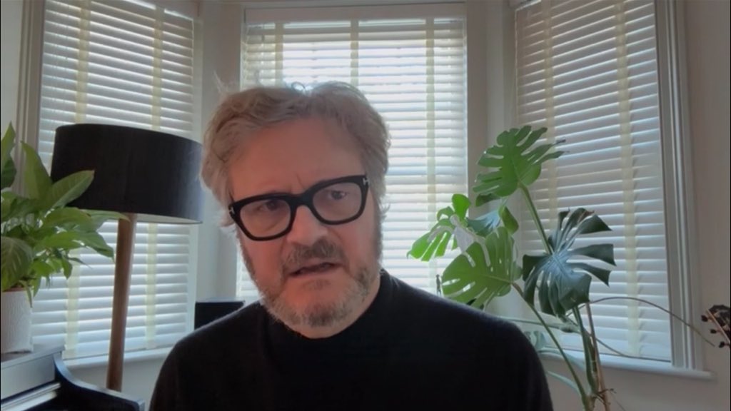 firthening's tweet image. pov: your hot college professor on the zoom call