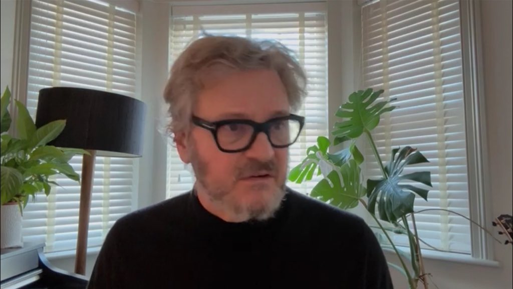 firthening's tweet image. pov: your hot college professor on the zoom call