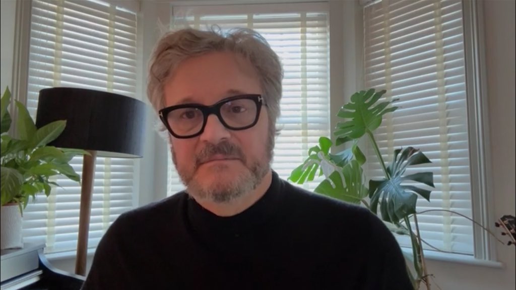 firthening's tweet image. pov: your hot college professor on the zoom call