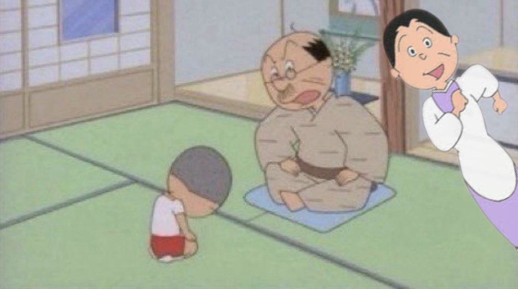 demomochiwanai's tweet photo. 波平「婆Come on！！！」

フネ「カツオ〜」 https://t.co/oTpeivHvSm