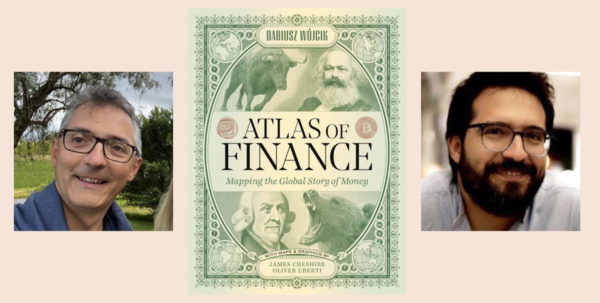 Alice Watson (@aliceewatson) on Twitter photo 🚨Happening today!
Come along to <a href="/StJohnsOx/">St John's College</a> at 4pm to hear Prof Darek Wojkic and Dr Stefanos Ioannou present their ‘Atlas of Finance: Mapping the Global Story of Money’.
Tickets are free, all welcome, and it will be followed by a drinks reception 🌍💰: eventbrite.co.uk/e/atlas-of-fin… 🚨Happening today!
Come along to <a href="/StJohnsOx/">St John's College</a> at 4pm to hear Prof Darek Wojkic and Dr Stefanos Ioannou present their ‘Atlas of Finance: Mapping the Global Story of Money’.
Tickets are free, all welcome, and it will be followed by a drinks reception 🌍💰: eventbrite.co.uk/e/atlas-of-fin…