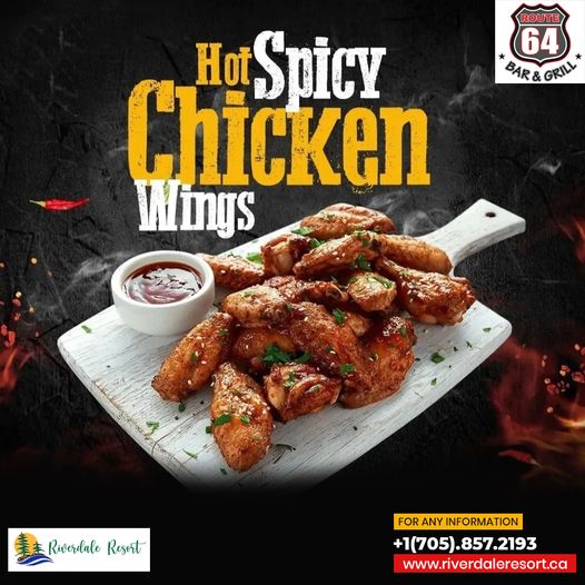 ResortOntario's tweet photo. Savor the fiery flavors of hot and spicy chicken wings at Riverdale Resort 🍗🔥—a treat so delicious, you'll keep coming back for more! 🌶️😍
Website: https://t.co/72Mm57omc7
📞 For more information, call us at +1 (705) 857-2193.

#Ontario #FoodSpot #Canada https://t.co/wc9LcLGuwv