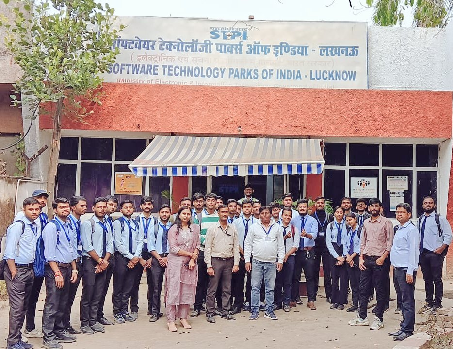 STPILucknow's tweet photo. Students of Babu Banarasi Das Institute of Technology &amp; Management, Lucknow visited #STPILucknow wherein they have been apprised about various activities,schemes &amp; initiatives of #STPIINDIA including #NGIS, #Sabudh, #CoEs &amp; #LEAPAHEAD 2
#Startups ecosystem. 
@arvindtw  @stpiindia https://t.co/MxTJKDSr9M