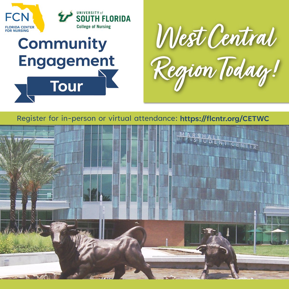 Florida Center for Nursing (@flcenternursing) on Twitter photo It's not too late to register for the Florida Center for Nursing Community Engagement Tour workshop <a href="/USFHealthNurse/">USF Health Nursing</a> today, 9:30-11am.
Register for virtual or in-person attendance here: flcntr.org/CETWC
#nurse #nursing #IYNYK It's not too late to register for the Florida Center for Nursing Community Engagement Tour workshop <a href="/USFHealthNurse/">USF Health Nursing</a> today, 9:30-11am.
Register for virtual or in-person attendance here: flcntr.org/CETWC
#nurse #nursing #IYNYK