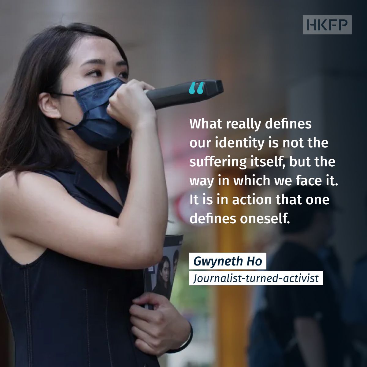 hkfp's tweet photo. A long message was posted on Gwyneth Ho’s Facebook page on Tuesday after the former journalist was among 45 pro-democracy figures jailed over their roles in a primary election. Ho was sentenced to seven years in jail. 

“Prosecuting democratic politicians and activists across the spectrum, the case was seen as the turning point at which Hong Kong became a lost cause. People were scared into silence and forced to give up hope for democracy in Hong Kong,” the post read, adding that Ho chose to fight the best fight she could.

“What really defines our identity is not the suffering itself, but the way in which we face it. It is in action that one defines oneself, and only people who truly know who they are can open up, make new connections in the most unexpected circumstances, and bring about change,” it continued. 

In full: https://t.co/HNjrh1OXe9 - link in bio. 

File photo: Gwyneth Ho, via Facebook.