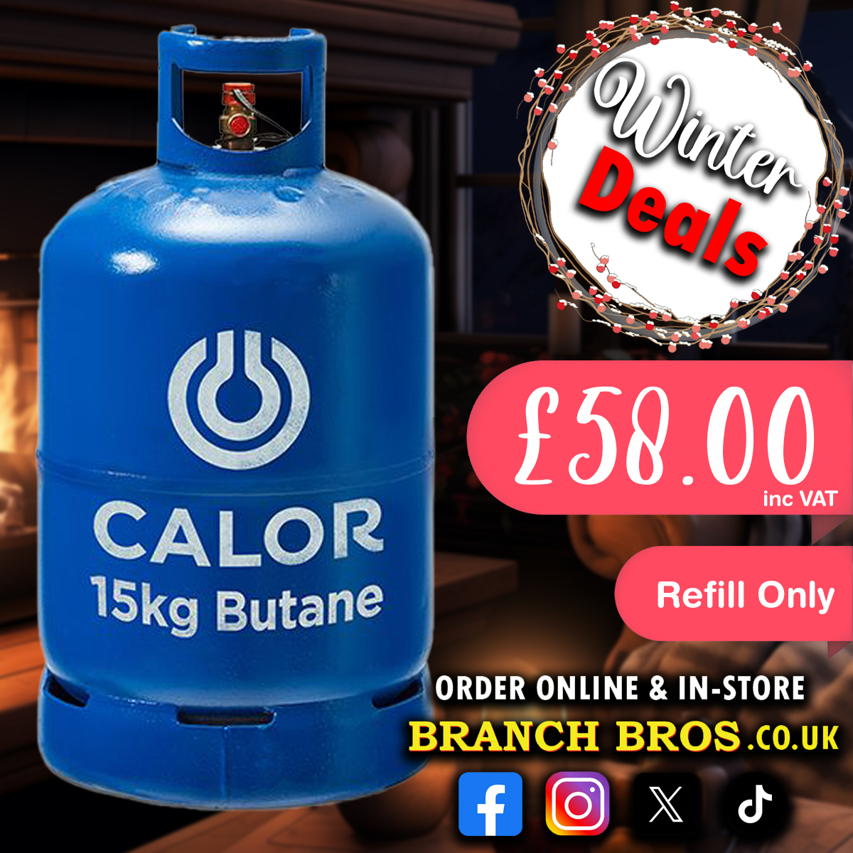 Remember those cabinet heaters we told you about a couple weeks ago? Well, you're gonna need one of these 15kg #Gas Bottles to go in it!

Make sure you have an empty 15kg #Calor bottle to exchange when getting a new bottle!

Order #Online or In-Store Today!